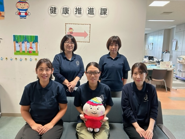 健康推進課住民健康グループメンバーの集合写真