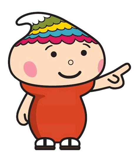 指差すふでりんのイラスト