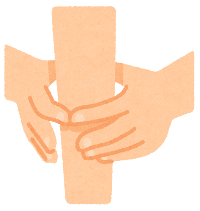 囲めない指輪っかテストのイラスト