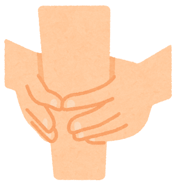 ちょうど囲める指輪っかテストのイラスト