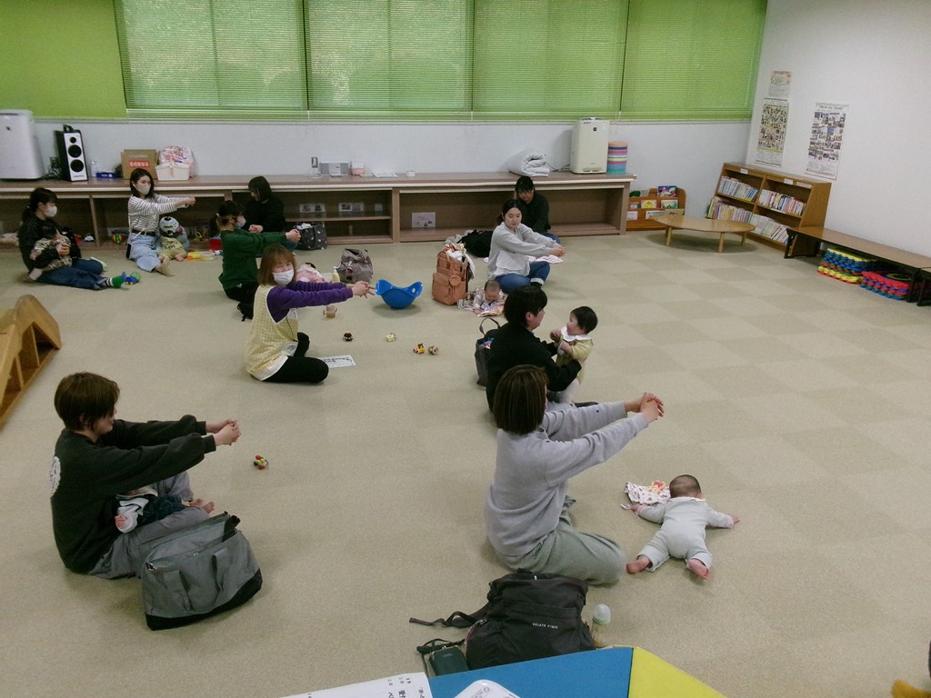 ママさん体操をしている写真