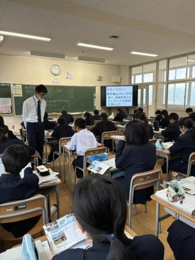 学校の授業の様子