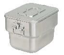 アルミ製の角型食缶の写真