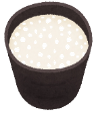 コップに入った甘酒のイラスト