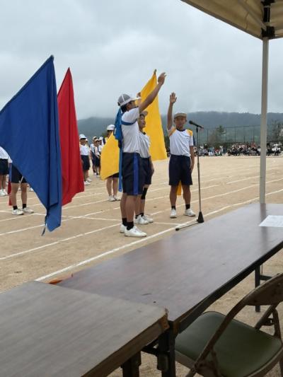 熊野東中学校体育祭の様子