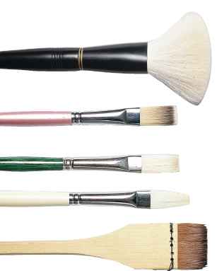 様々な大きさがある画筆の写真