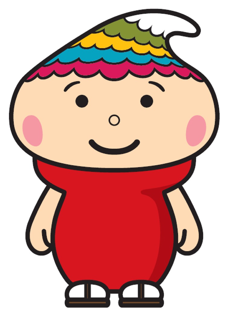 正面を向いたふでりん