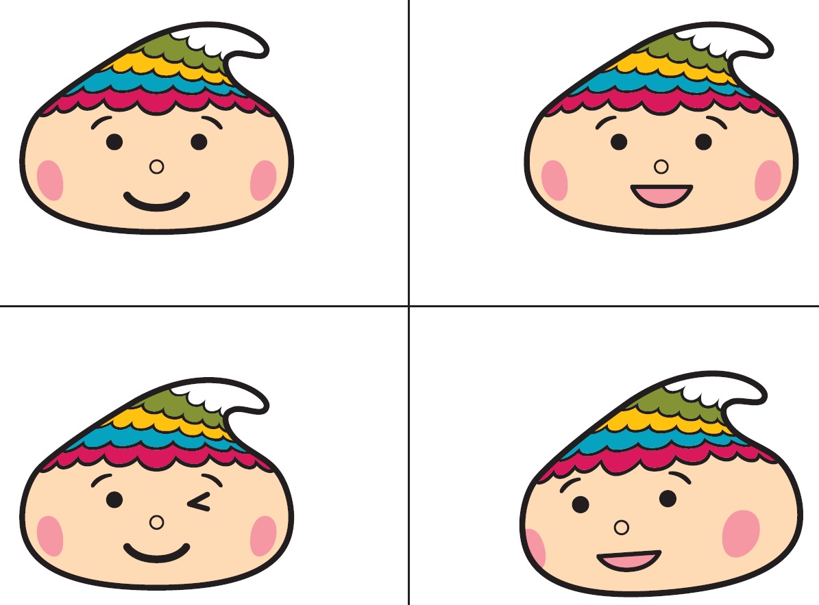 さまざまな顔の筆りん